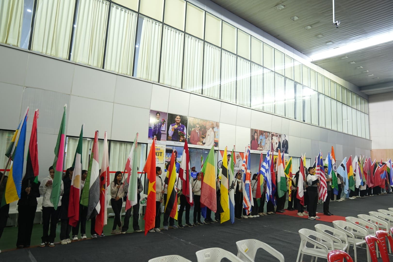 UCMAS international competition flag ceremony