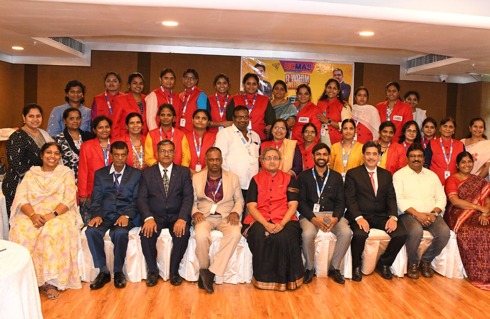 UCMAS Telangana centre heads together at a franchise meet in Hyderabad